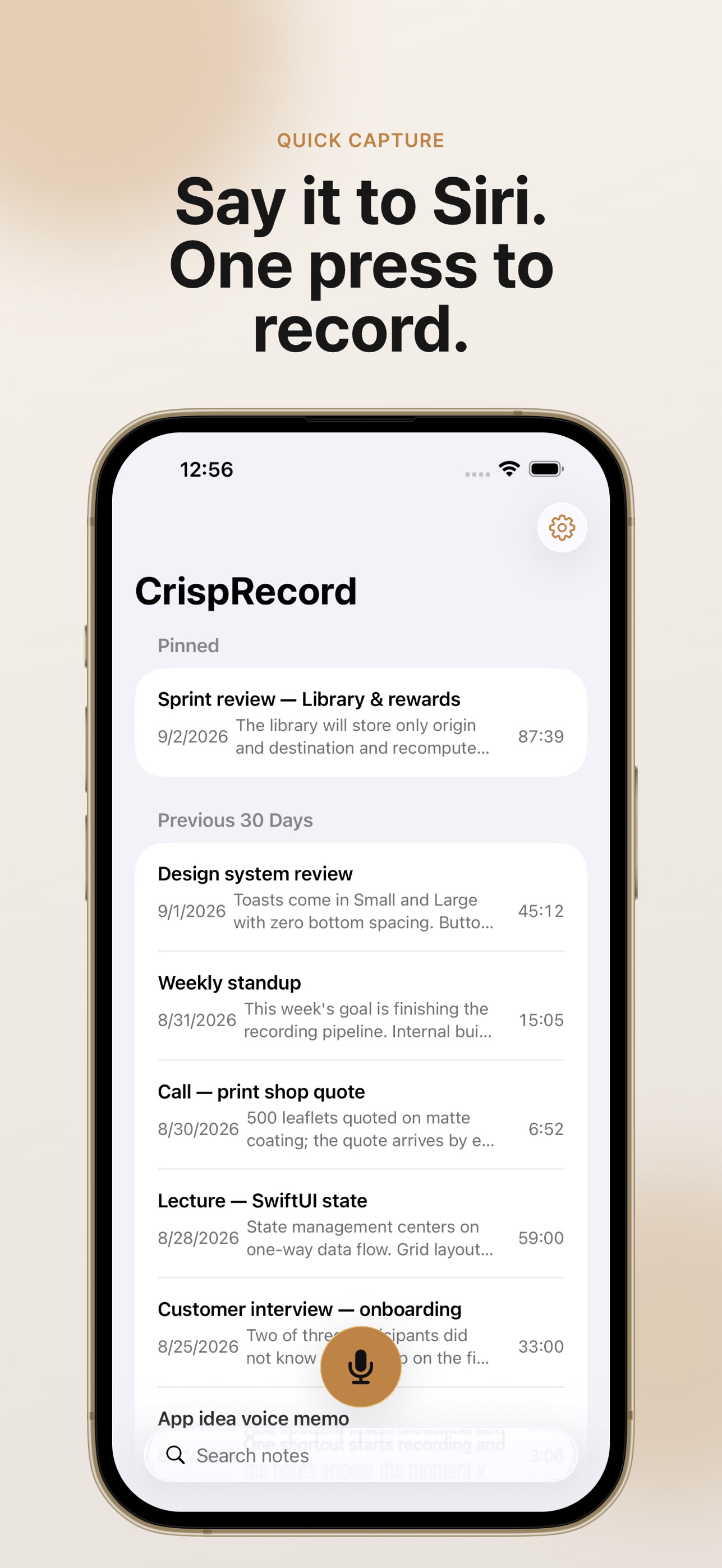 Screenshot 5 of CrispRecord: Voice Notes