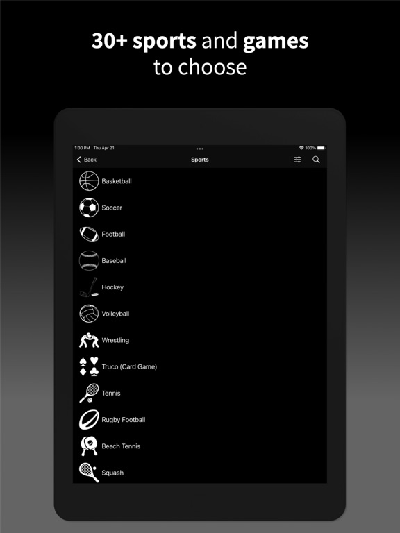 Virtual Scoreboard: Sports iPad screenshot 4 - Sports app