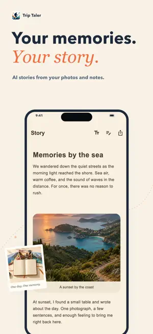 Trip Taler: Your AI Story screenshot 1