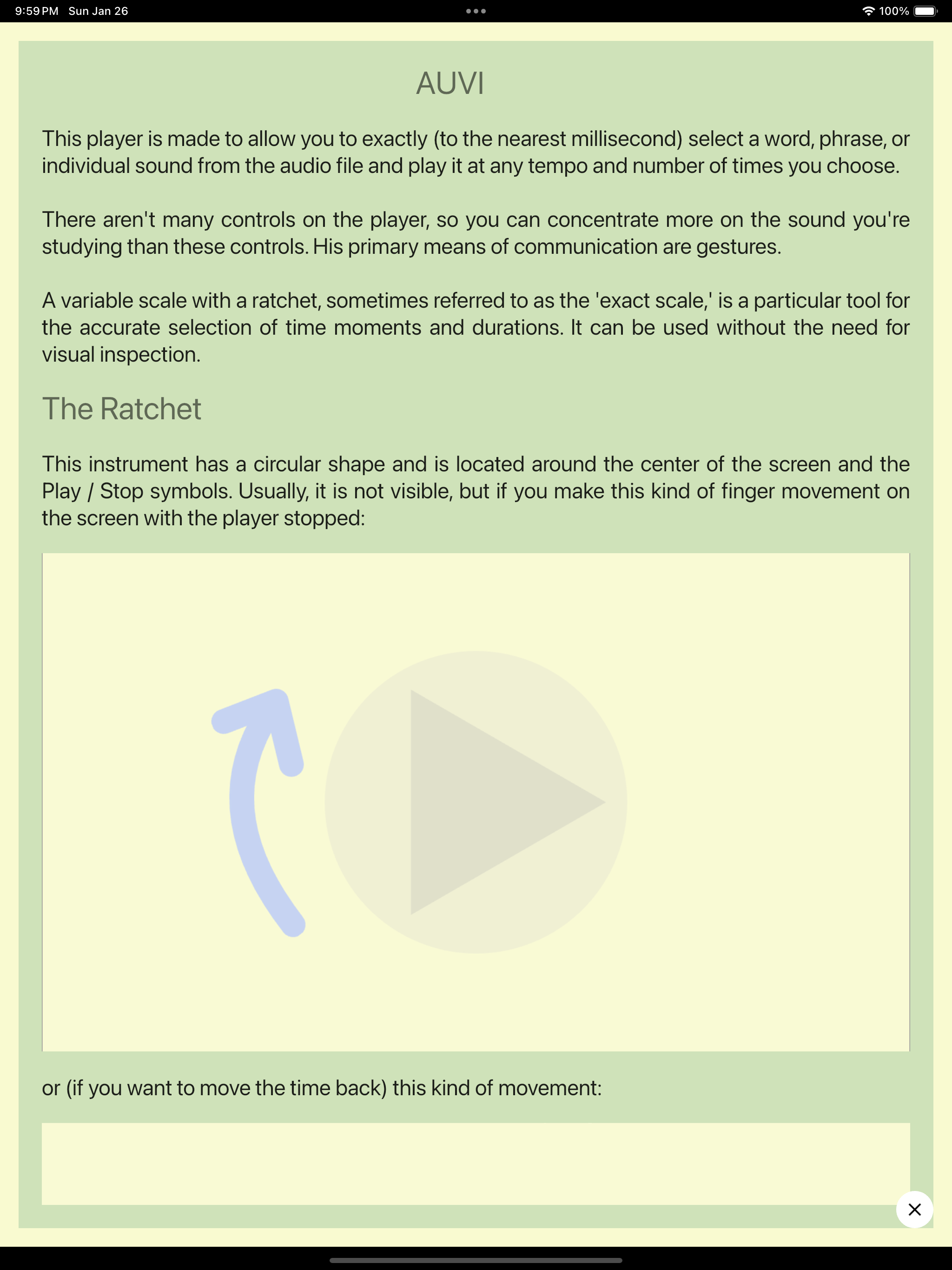 auvi: exact sound player