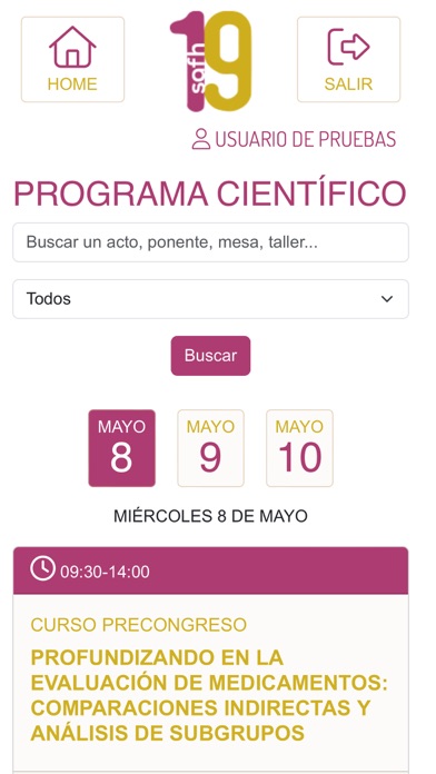 Congreso SAFH Screenshot