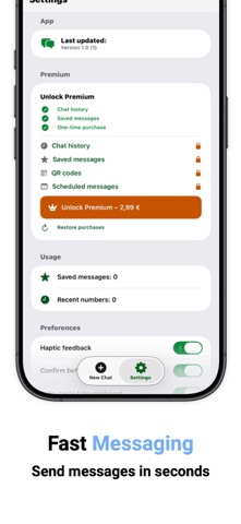 Send Direct Messages iPhone screenshot