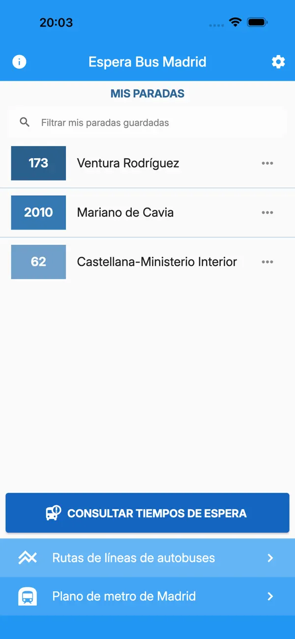 Screenshot #1 pour Espera Bus Madrid