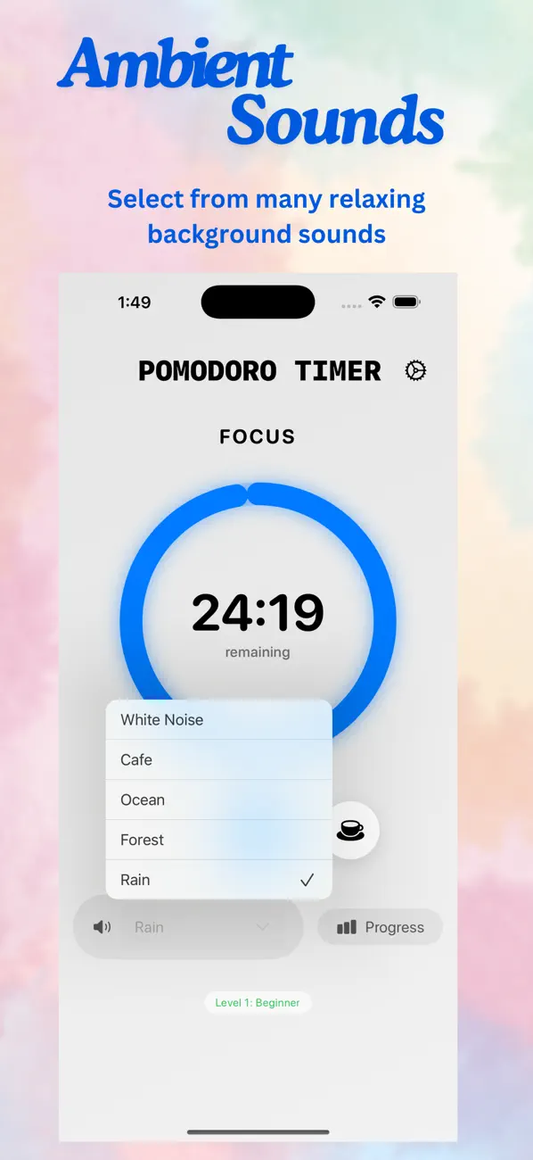 #3. Pomodoro Timer deepfocus (iOS) Von: Kanthipriya Mahale