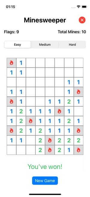 Polygon Mine Sweeper screenshot 1