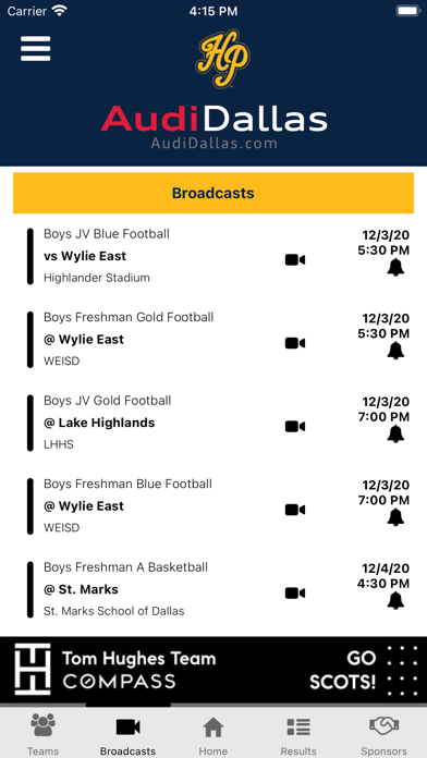 Highland Park Scots Athletics Screenshot