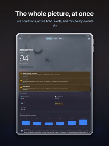 WeatherMax+ iPad screenshot 1