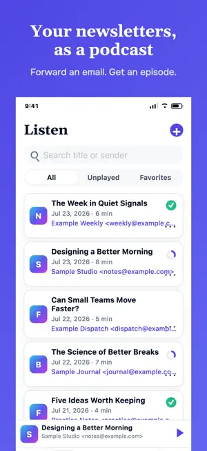 Inbox To Audio: Text To Speech screenshot 1
