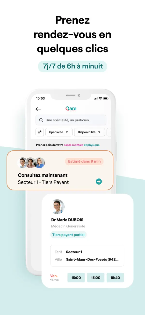 Screenshot #2 pour Qare - Consultez un médecin