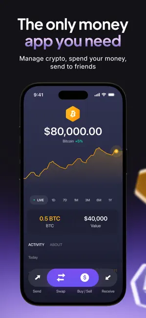 Exodus: Crypto & Payments iPhone screenshot 2