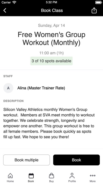 Silicon Valley Athletics Screenshot