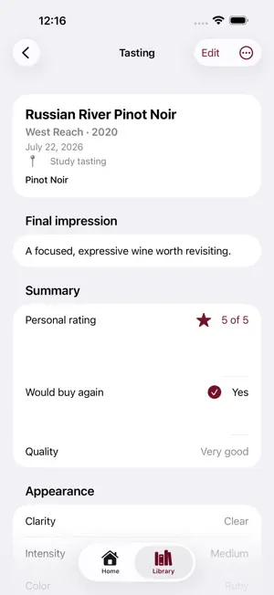 Cellar Notes screenshot 4