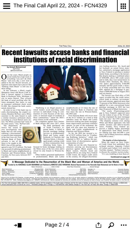 #5. The Final Call (iOS) 由: Final Call, Inc