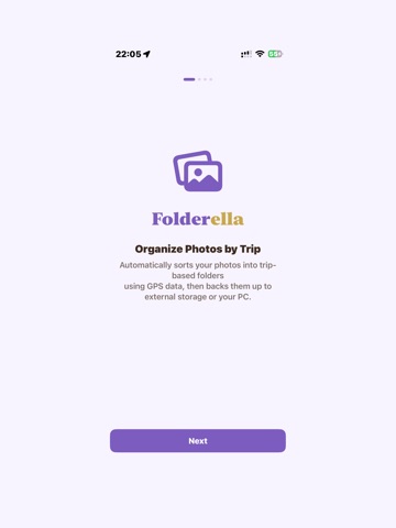 Folderella - Auto Photo Backup iPad screenshot