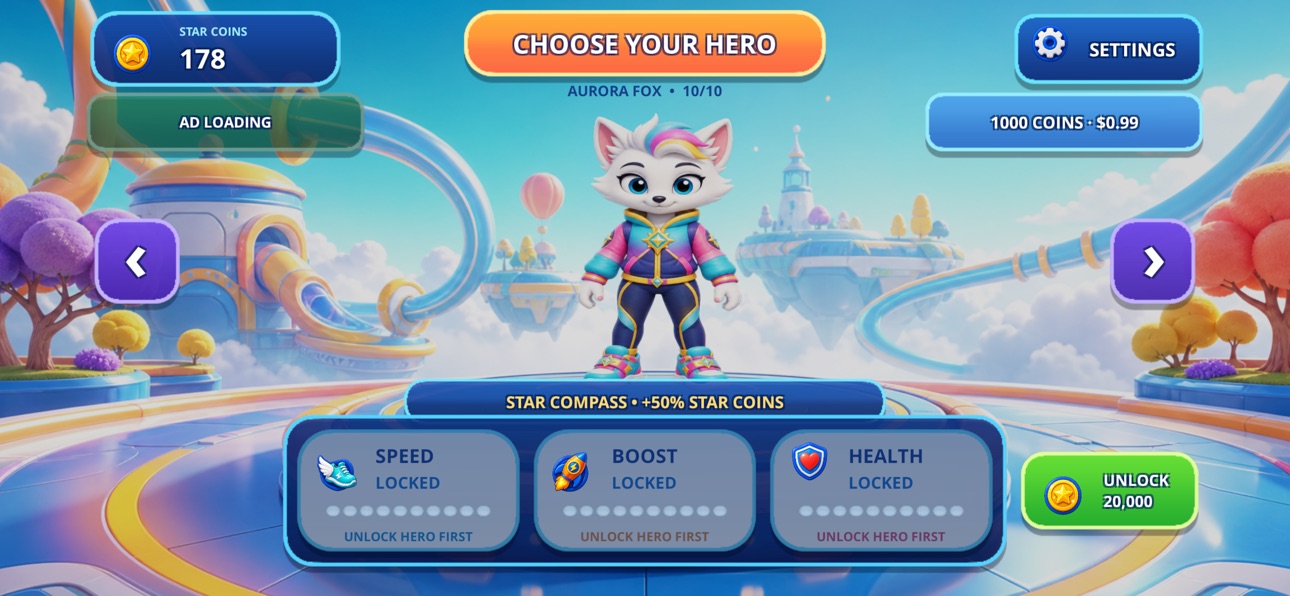 Screenshot 3 of Star Animals: Endless Run