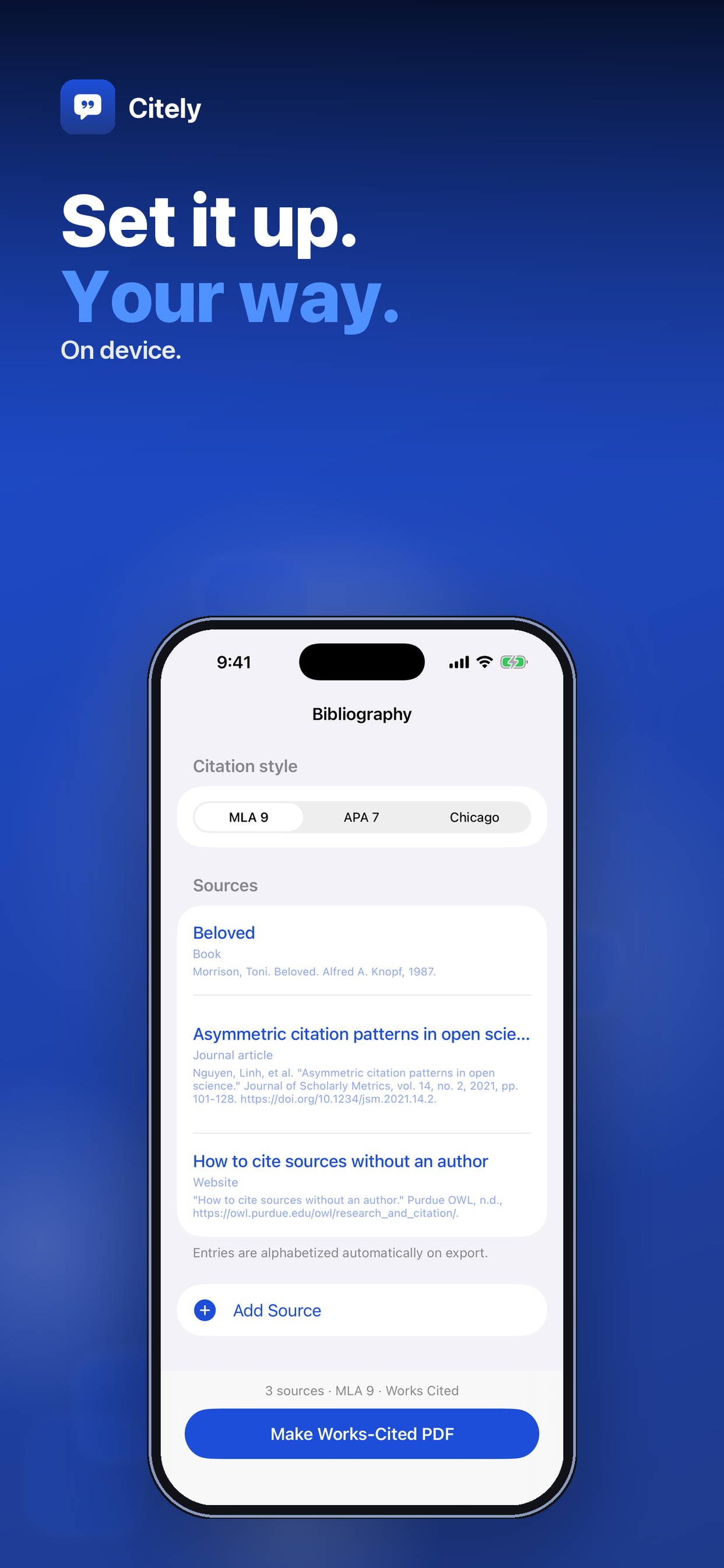 Citely: Citation Generator screenshot 2