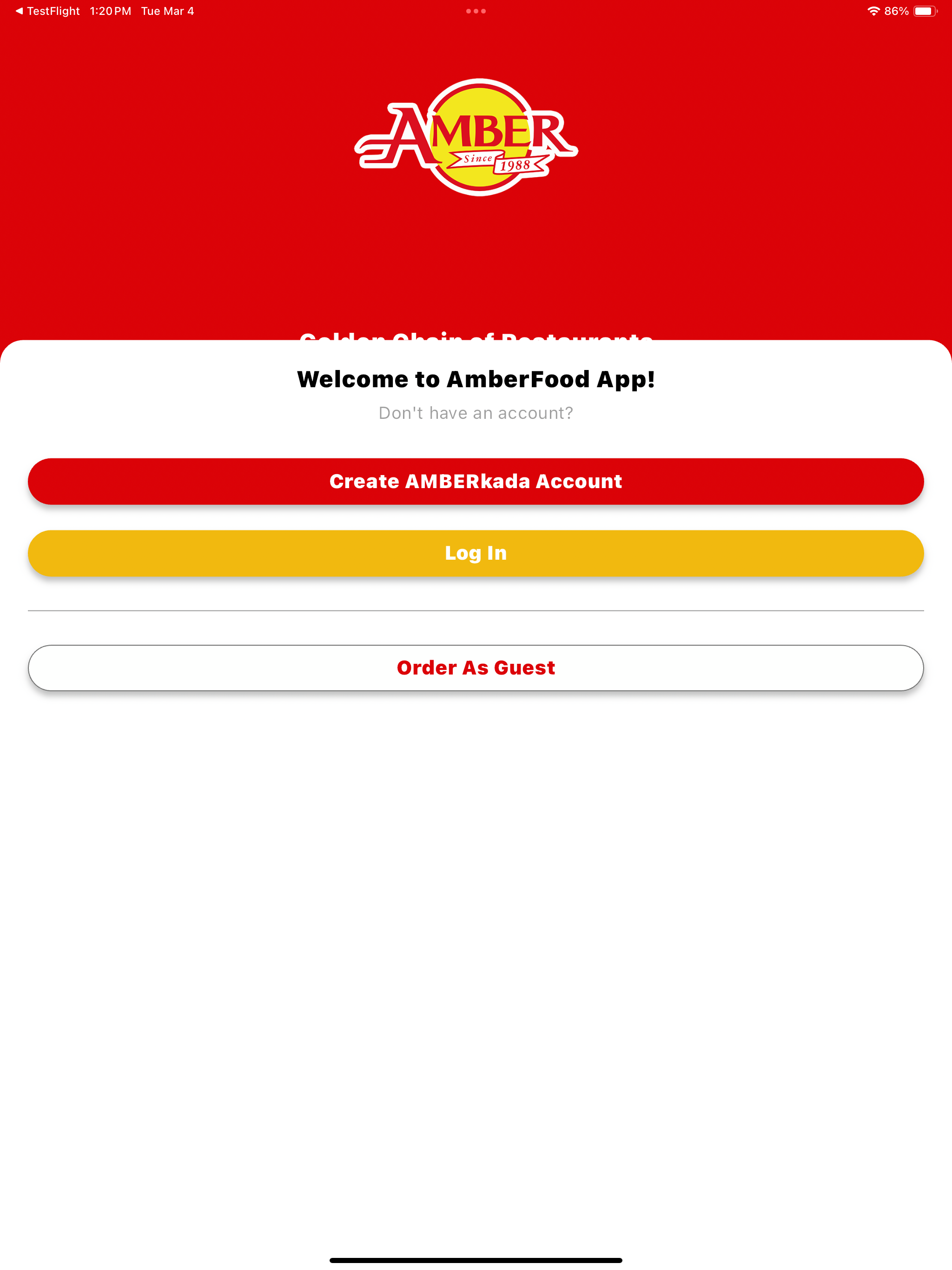Amber Food App