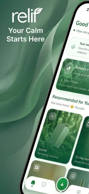 relif: Ease Anxiety & Stress screenshot 1