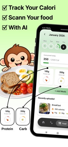 Fitness Calorie Tracker : FitX Screenshot 1 of 5