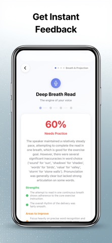 Speech AI Coach: Speak Clearly iPhone screenshot