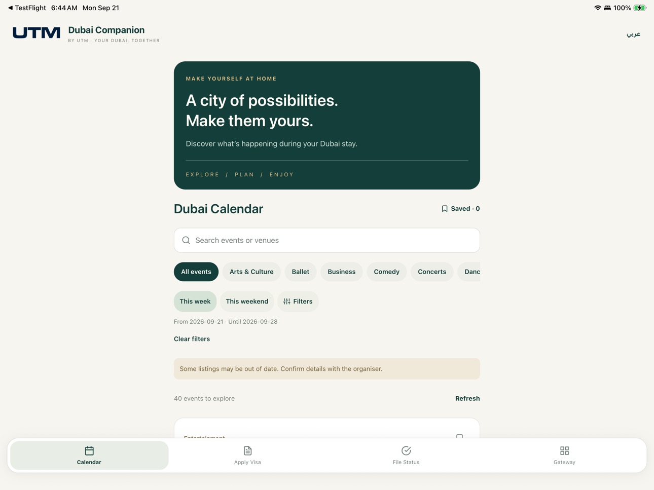 Screenshot 6 of Dubai Companion by UTM
