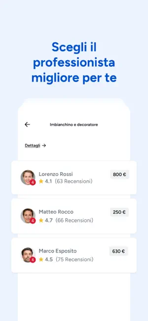 ProntoPro Trova Professionisti iPhone screenshot 6