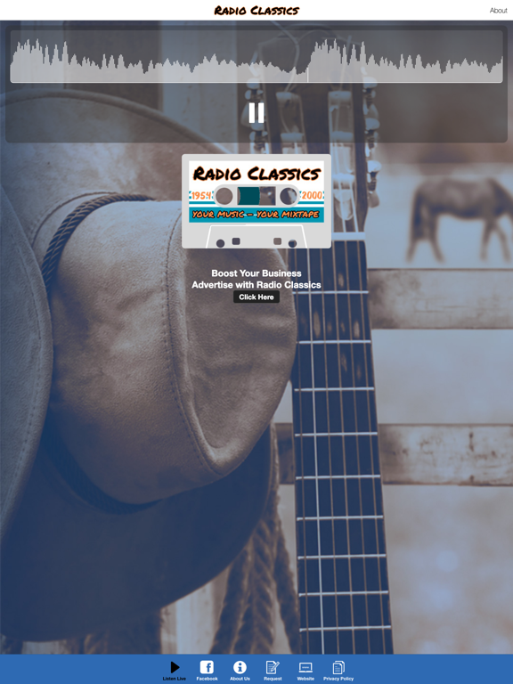 Radio Classics iPad screenshot 1 - Music app