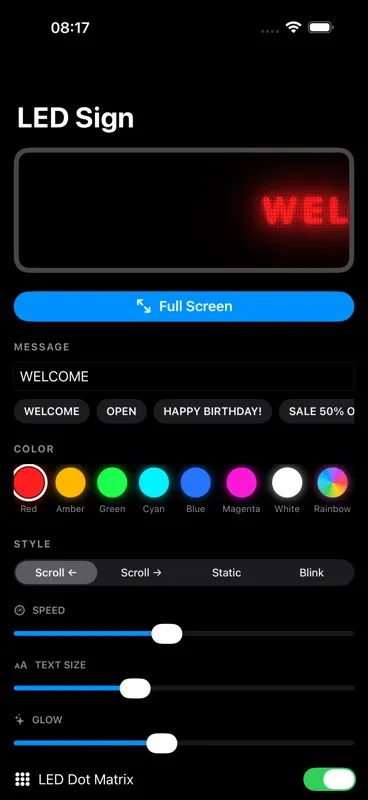LED Sign : Texte défilant screenshot 1 of 5