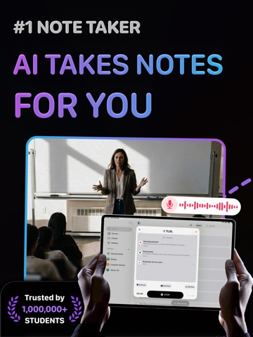 TLDL: AI Lecture Note Taker iPad screenshot