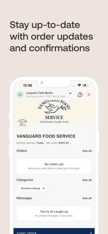 Vanguard Food Service screenshot