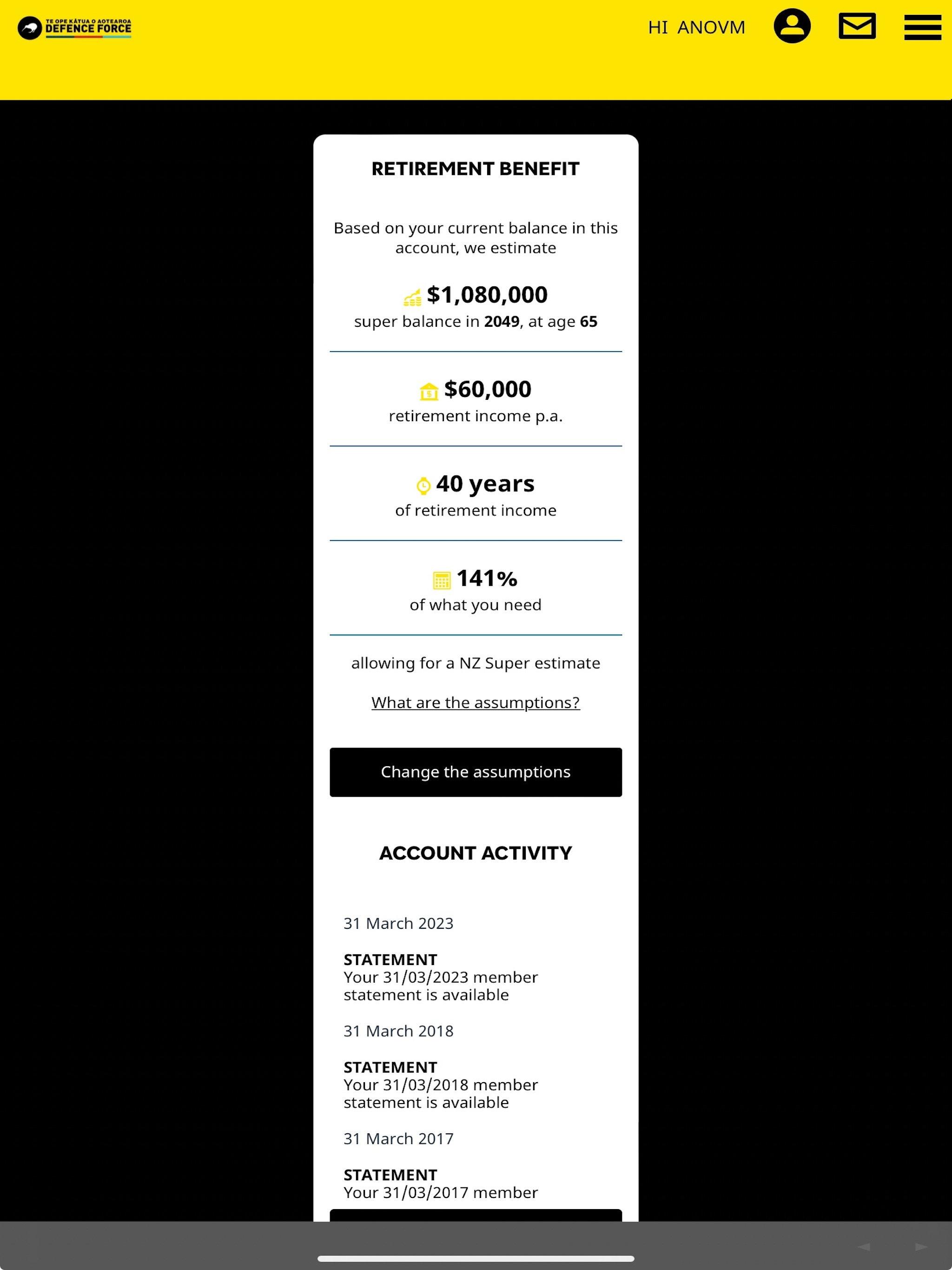 NZDF Savings Schemes