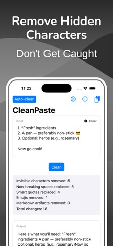 Clean Paste - Invisible Text Screenshot 1 of 3