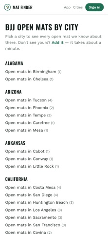 Mat Finder: BJJ Open Mats screenshot 4