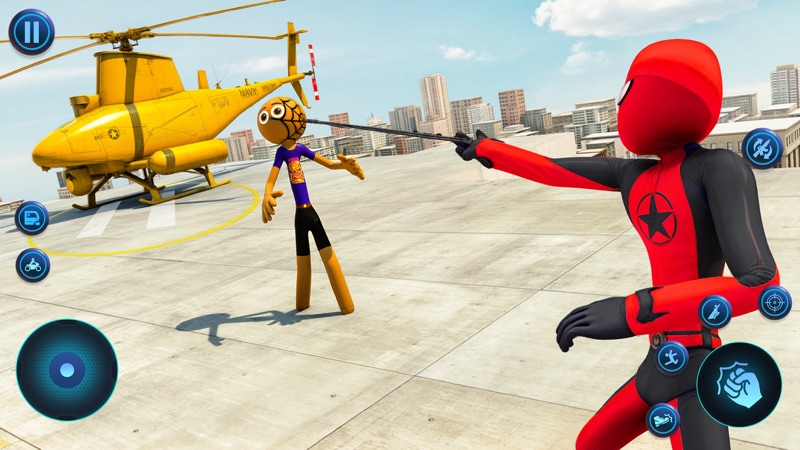 Grand Stickman: Rope Hero Game screenshot 2