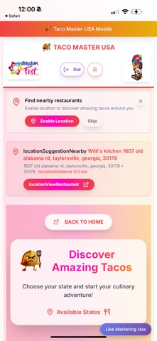 Taco Master USA screenshot