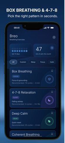 Breo: Box Breathing Timer Screenshot 3 of 5