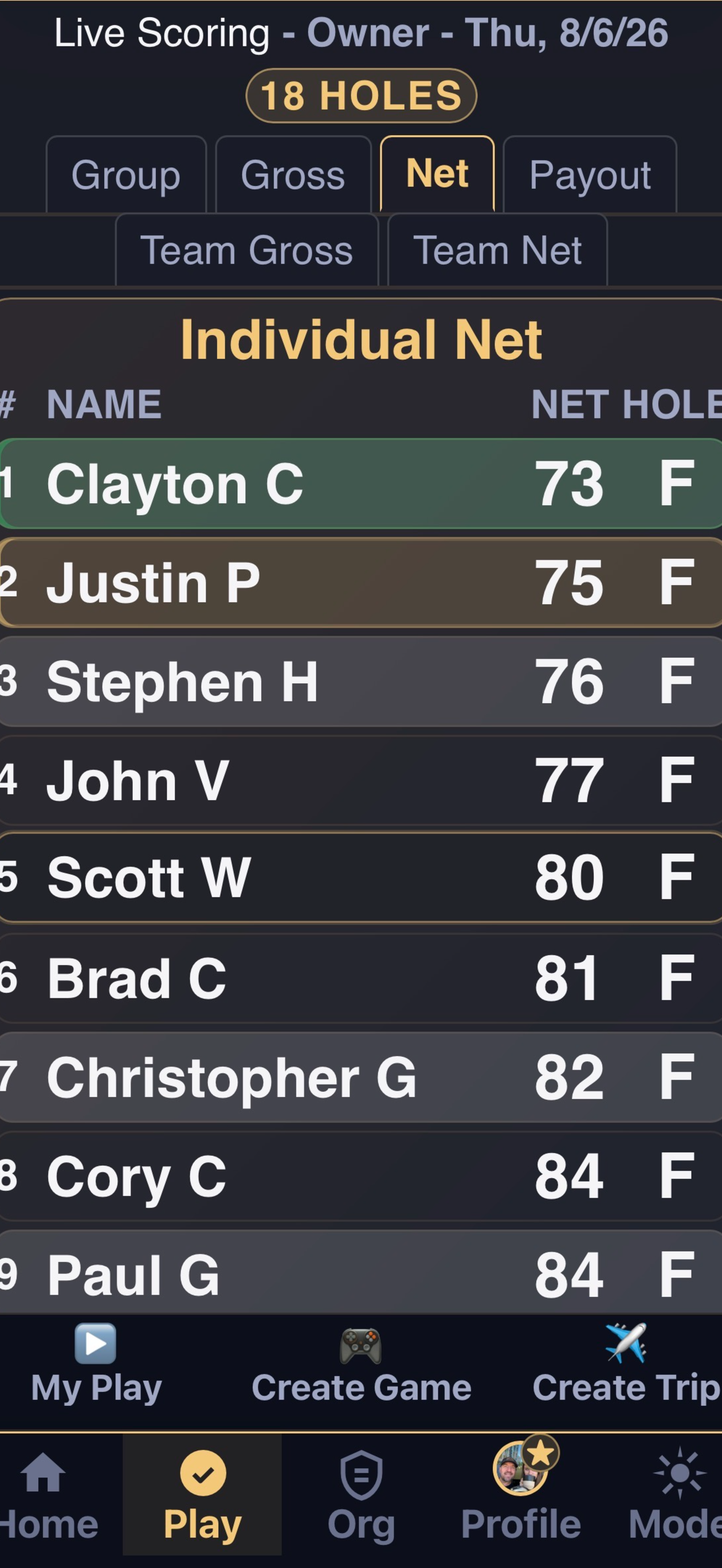 Fore Play Golf Match screenshot 9