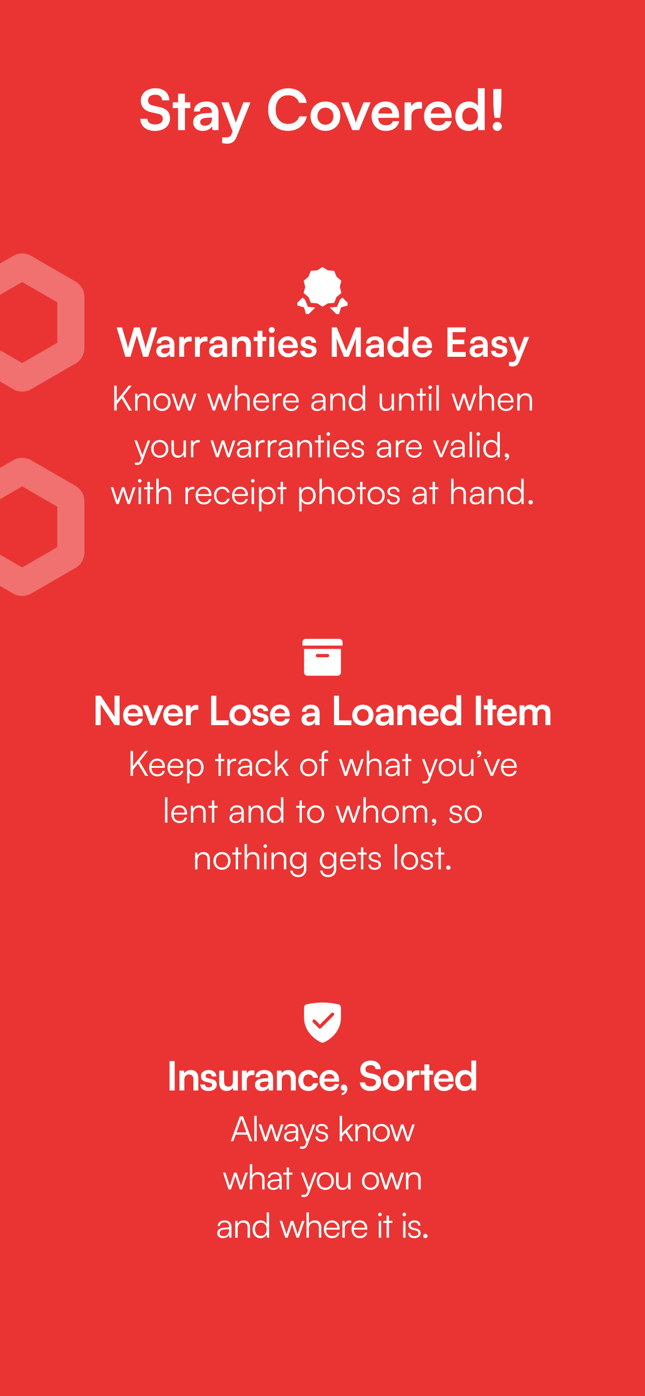 ITEMS Inventory tracker