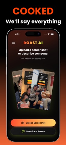 Roast App - AI Savage Roast iPhone screenshot