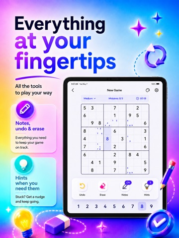 Sudoku Puzzle Offline Classic iPad screenshot