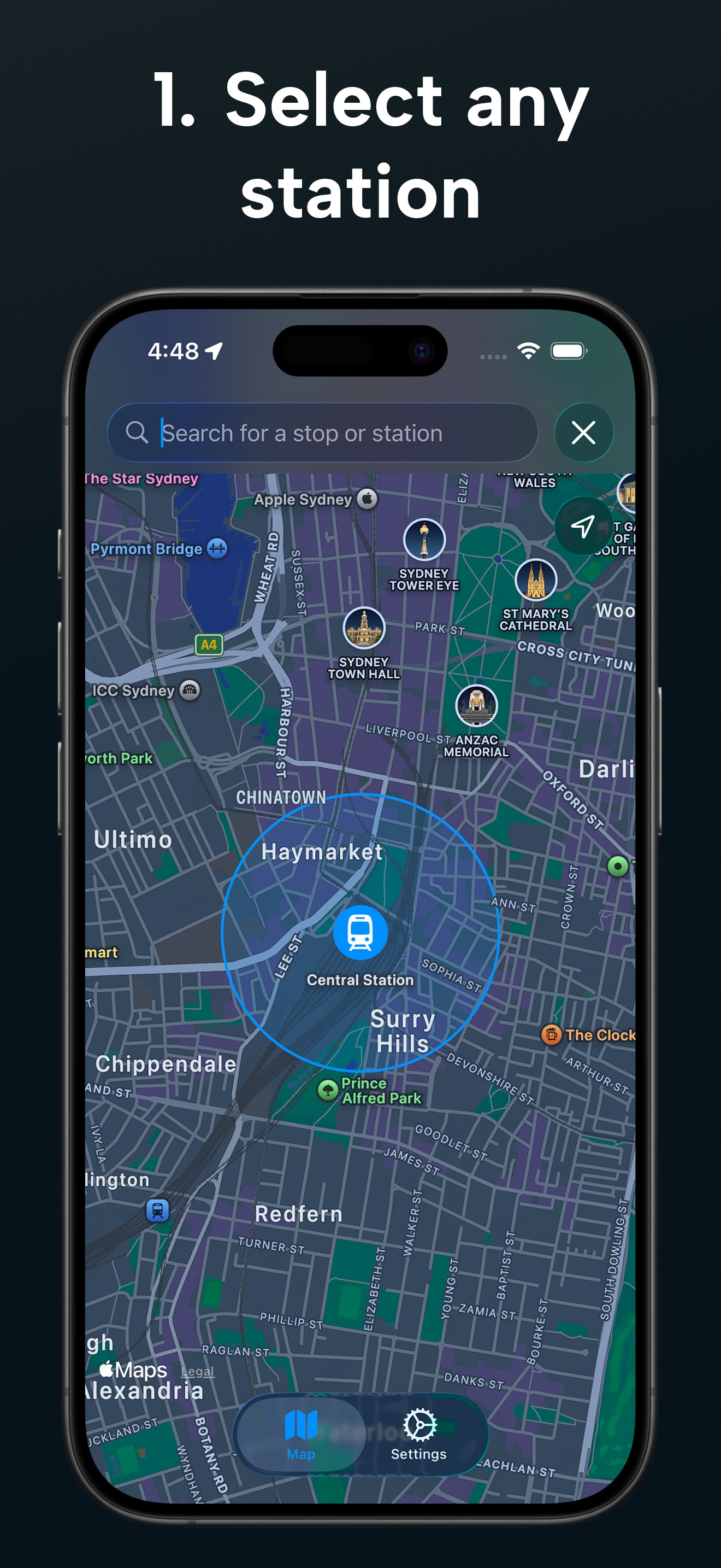 WakeStop: Station Wake Alarm