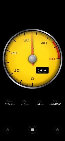 Rosso Speedometer: GPS Speed Screenshot 2 of 4