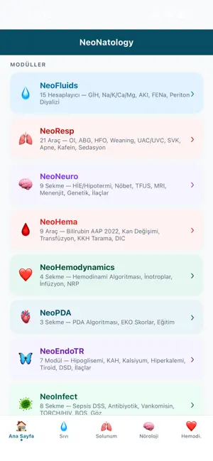 NeoNatologyApp screenshot 1