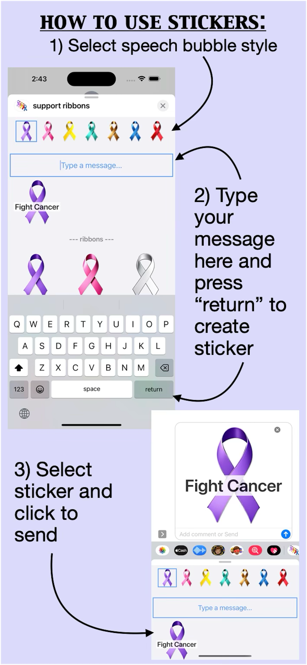 support ribbons screenshot 3