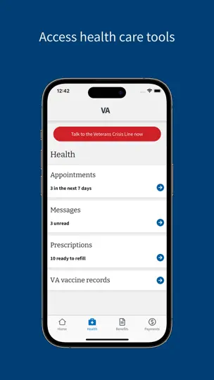 VA: Health And Benefits iPhone Screenshot 2