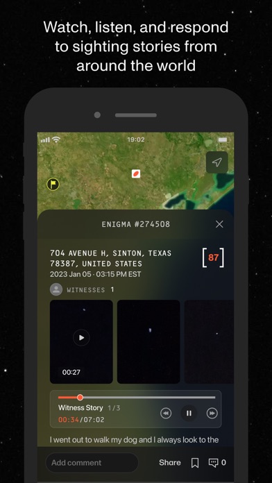 Enigma — UFO & UAP Sightings Screenshot