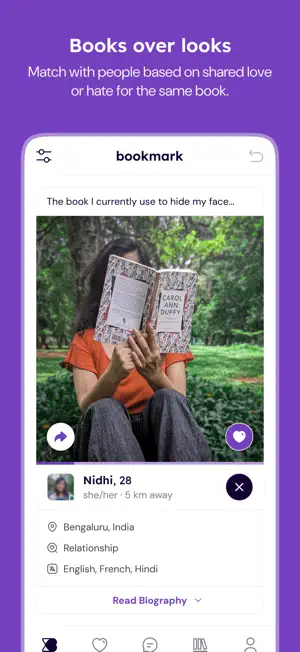 Bookmark—Dating via Books screenshot 1