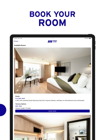 PFEC Student Accommodation iPad screenshot