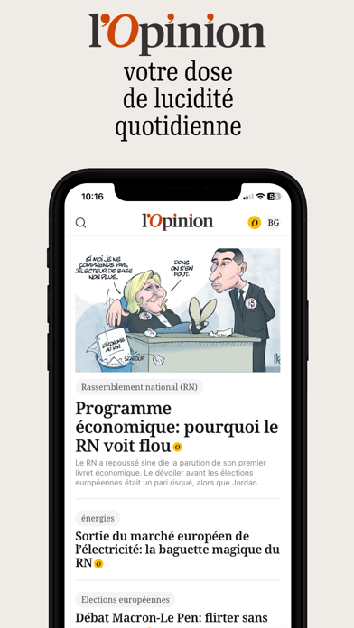 Screenshot #1 pour l'Opinion