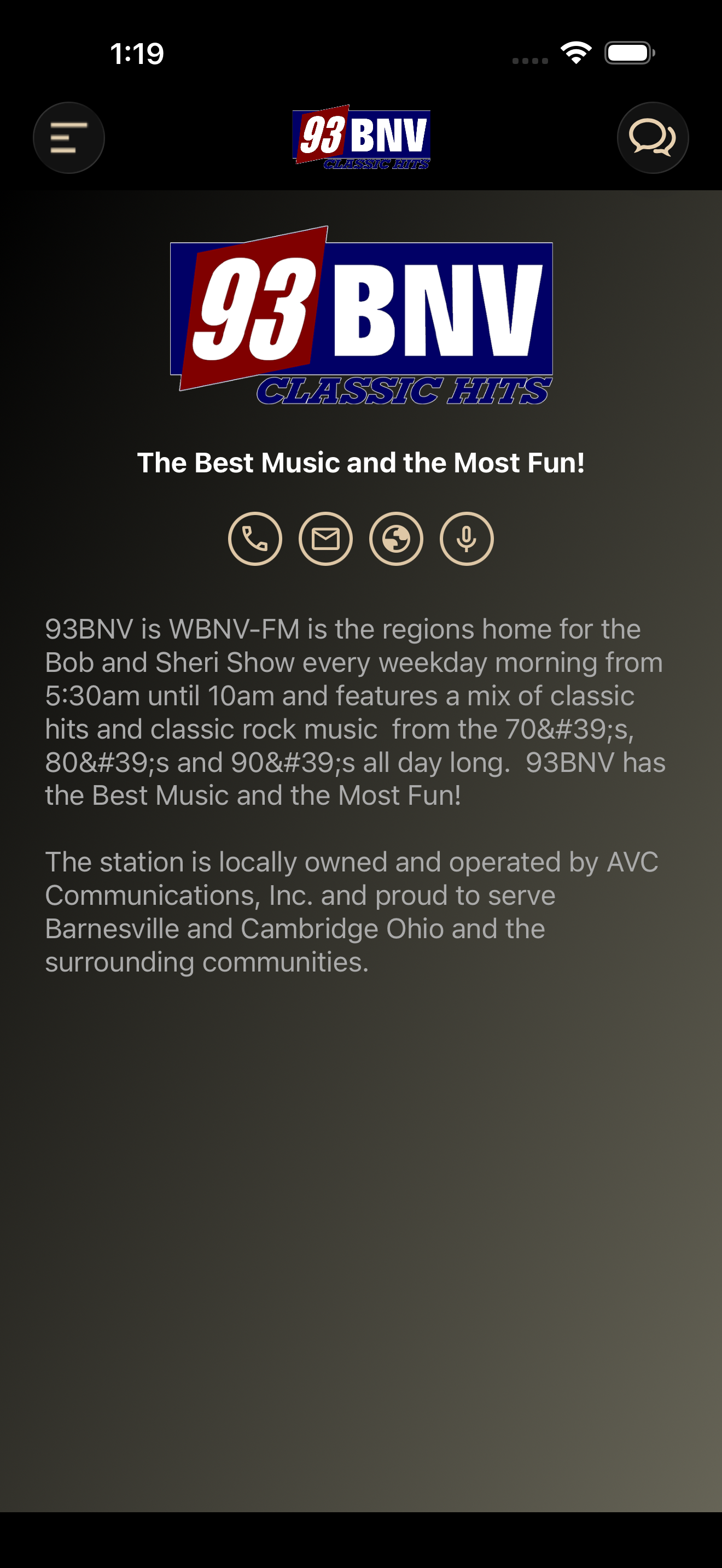 93BNV WBNV-FM screenshot 3